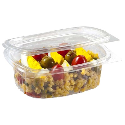 Plastbakker med hængslet låg