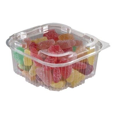 Plastbakker med hængslet låg