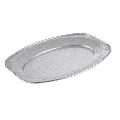 Serveringsfade i aluminium med præg