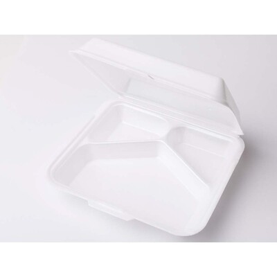 Takeaway bakker med hængslet låg