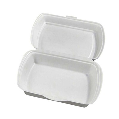 Takeaway bakker med hængslet låg