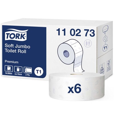 Toiletpapir i Jumbo size