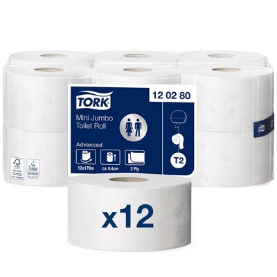 Toiletpapir i Jumbo size