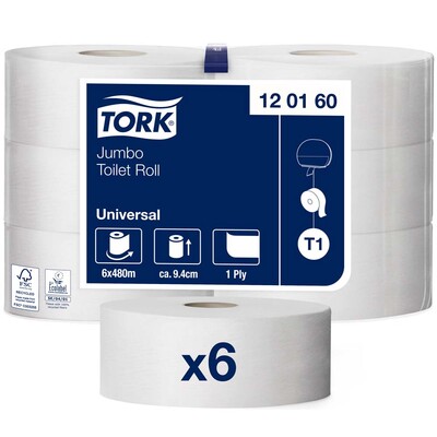 Toiletpapir i Jumbo size
