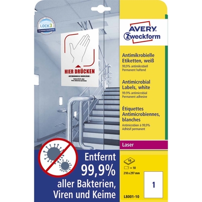 Etiketter på ark