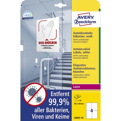 Etiketter på ark