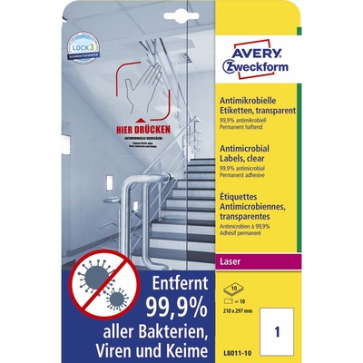Etiketter på ark