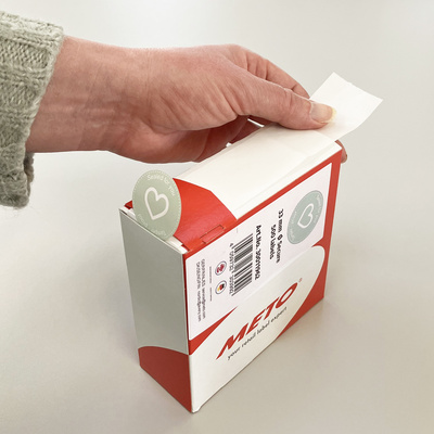 Etiketter på ruller
