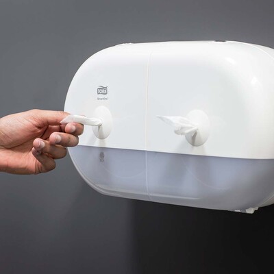 Dispensere til toiletpapir i ark