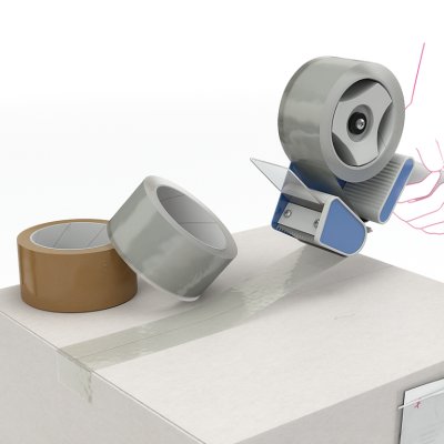 PVC pakketape til håndruller
