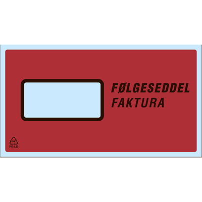 Følgeseddellommer m/tryk