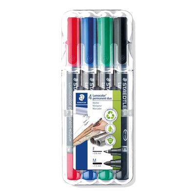 Marker Staedtler Lumocolor assorteret permanent