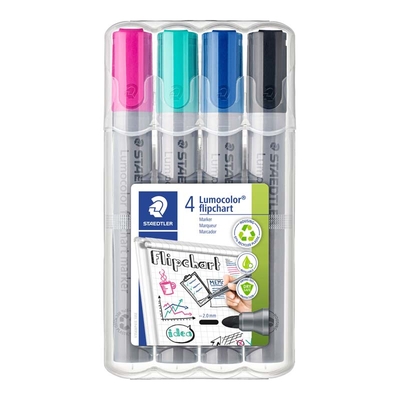 Marker Staedtler 356 WP4-1 assorteret permanent pakke a 4 stk