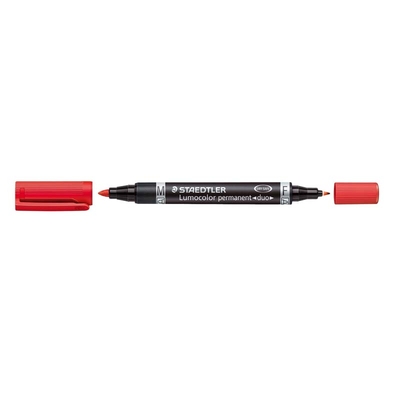 Marker Staedtler Lumocolor rød permanent