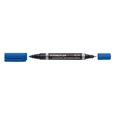 Marker Staedtler Lumocolor blå permanent