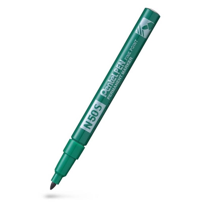Pentel N50S-D Perm. marker 1mm rund Grøn