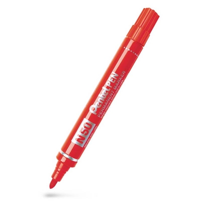 Pentel N50-B Perm. marker 4,3mm rød
