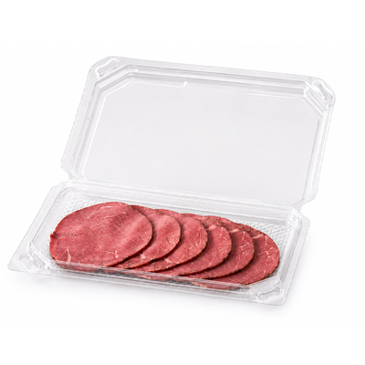 Plastbakker med hængslet låg