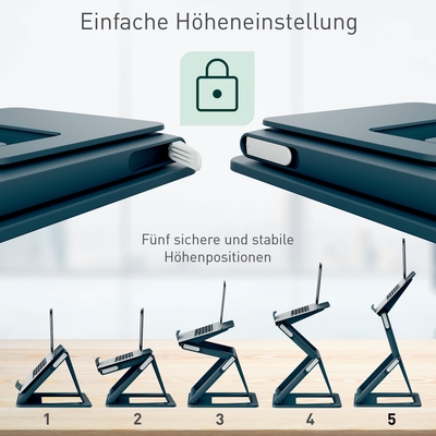 Laptop Riser Sit Stand Leitz Ergo M.grå