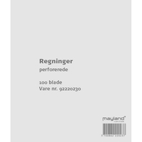 Duplikat- og Triplikatbøger, Blanketter, Regningsblokke