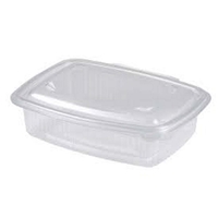 Plastbakker med hængslet låg