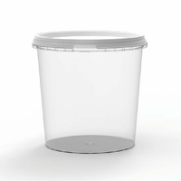 Plastbøtter, runde