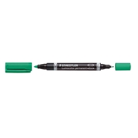 Marker Staedtler Lumocolor grøn permanent