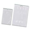 Lynlåspose, Grippie, 50 µm, 70 x 100 mm, genanvendt LDPE, Transparent, Uden tryk, lynlåslukning, pakke a 1000 stk, Ikke fødevaregodkendt material