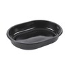 Plastbakke, Plus Pack SmartView, 1-rums, Oval, 1000 ml,238x176x40mm, PP, sort, karton a 240 stk