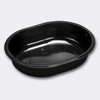 Plastbakke, Plus Pack SmartView, 1-rums, Oval, 700 ml,190x150x43mm, PP, sort, karton a 280 stk