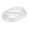 Låg t/plastbakke, Plus Pack, 2-rums, Rektangulær,241x179x28mm, ops, transparent, karton a 240 stk, Fødevaregodkendt