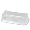 Plastbakke, m/hængslet låg,220x111x67mm, PET, transparent, karton a 450 stk, Fødevaregodkendt