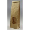 Klodsbundspose, 92 x 264 x 47 mm, flat bag, Papir, brun, pakke a 500 stk, Fødevaregodkendt