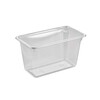 Plastbakke, Færch, K 2182-1H, 1-rums, Rektangulær, 1140 ml,180x99x101mm, PET, transparent, karton a 384 stk