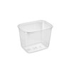 Plastbakke, Færch, M 68-100, 1-rums, Rektangulær, 1000 ml,141x104x109mm, PET, transparent, karton a 560 stk