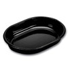 Plastbakke, Plus Pack SmartView, Rektangulær, 1000 ml,238x176x40mm, C-PET, sort, t/ovn & microovn, karton a 240 stk