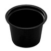 Dressingbæger, Rund, kapacitet 30, Ø 44, højde 30, PP, sort, Portion Cup 1 oz, pakke a 250 stk, Fødevaregodkendt