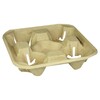 Kopholder, papir/cellulose/papir, naturlig, 4 Cups, karton a 260 stk, palle 30 kartoner, Nature Line
