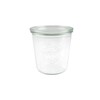 Sylteglas, Rund, Ø 100, højde 107, Glass, transparent, pakke a 6 stk, Weck, Fødevaregodkendt