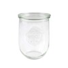 Sylteglas, Rund, Ø 100, højde 147, Glass, transparent, pakke a 6 stk, Weck, Fødevaregodkendt