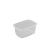 Plastbakke, Mini 65, Rektangulær, 250 ml,108x82x48mm, PP, transparent, karton a 1000 stk