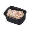 Plastbakke, Mini 65, Rektangulær, 250 ml,108x82x47mm, PS, sort, karton a 1000 stk