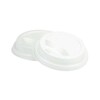 Låg t/kaffebæger, udvendig diameter: 80 mm, PS, hvid, 8 oz high, karton a 1000 stk, palle 42 kartoner, Fødevaregodkendt