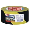 Markeringstape, TESA, 48 mm x 66.00 m, samlet tykkelse 65 µm, kernediameter: 76 mm, Rulle, PP, Naturgummi, SORT GUL, kasse a 6 ruller, palle a 1440 ruller