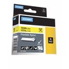 Labeltape, Dymo Rhino, 12mmx3.50m, sort/gul