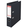 Brevordner, Esselte No.1 Power, sort, 75mm, 210x297mm, antal ringe: 2, FSC Mix 70%