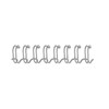 Spiralrygge, Fellowes, 3:1, Metalwire, 38, METALLIC, antal ark: 340, pakke a 100 stk