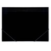 Elastikmappe, Q-Line DKF, sort, M/3 KLAPPER, 210x297mm, Karton/elastik