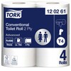 Toiletpapir, Tork, Advanced, T4, hvid, x 69.44m, kasse a 24 ruller, FSC Recycled Credit