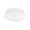 Låg t/salatbowl, Rund, Ø 203, højde 10, RPET, transparent, For Bagasse bowl, karton a 500 stk, Fødevaregodkendt